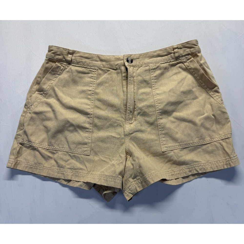 Universal Thread Chino Shorts Womens 14 Cream High Rise Cotton Casual Summer